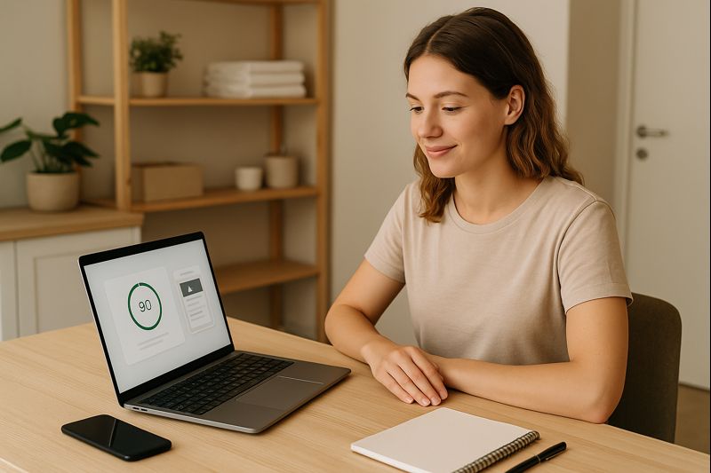 woman-laptop-90-score-desk